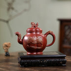 SILINE Senior Master Handmade Yixing Zisha Clay Teapot -570ml,Zhuni 高工王卫明,龙凤呈祥