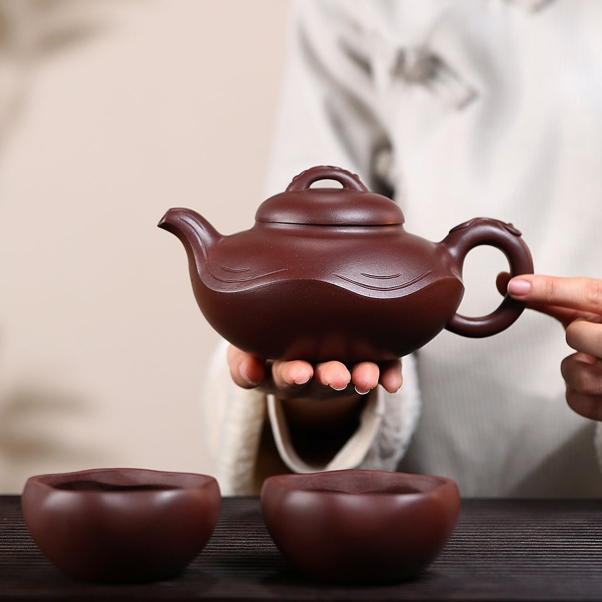 SILINE Senior Master Handmade Yixing Zisha Clay Teapot -570ml,Zini 高工王卫明,上善若水