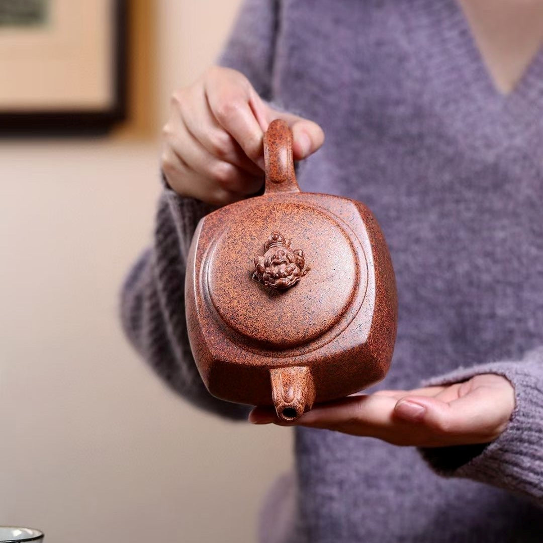 SILINE Senior Master Handmade Yixing Zisha Clay Teapot -520ml,Duanni 高工王卫明,四方金蟾
