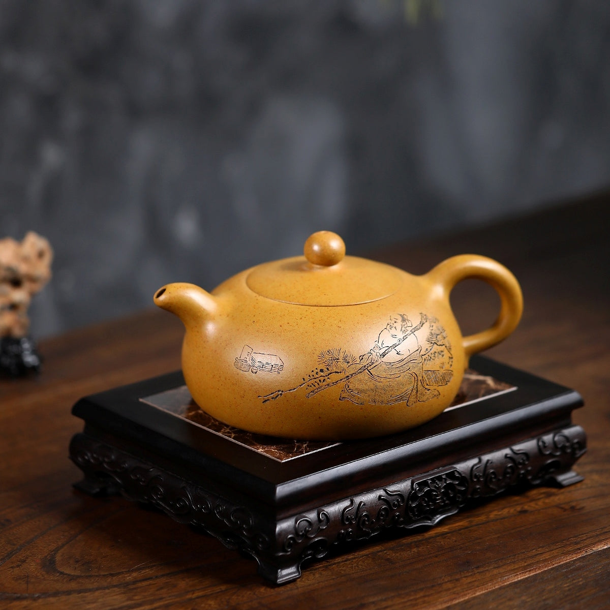 SILINE Senior Master Handmade Yixing Zisha Clay Teapot -560ml,Duanni 高工王卫明,半月