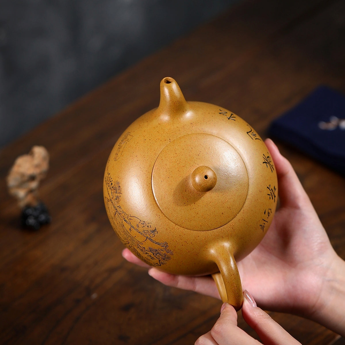 SILINE Senior Master Handmade Yixing Zisha Clay Teapot -560ml,Duanni 高工王卫明,半月