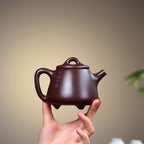 SILINE Master Handmade Yixing Zisha Clay Teapot -350ml,Zini  国工周丽华,高石瓢·龙腾四海
