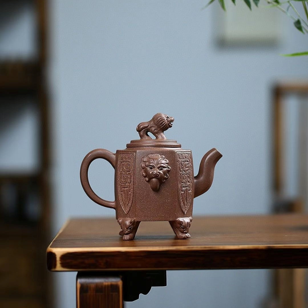 SILINE Master Handmade Yixing Zisha Clay Teapot -320ml,Zini 国工周丽华,威震八方