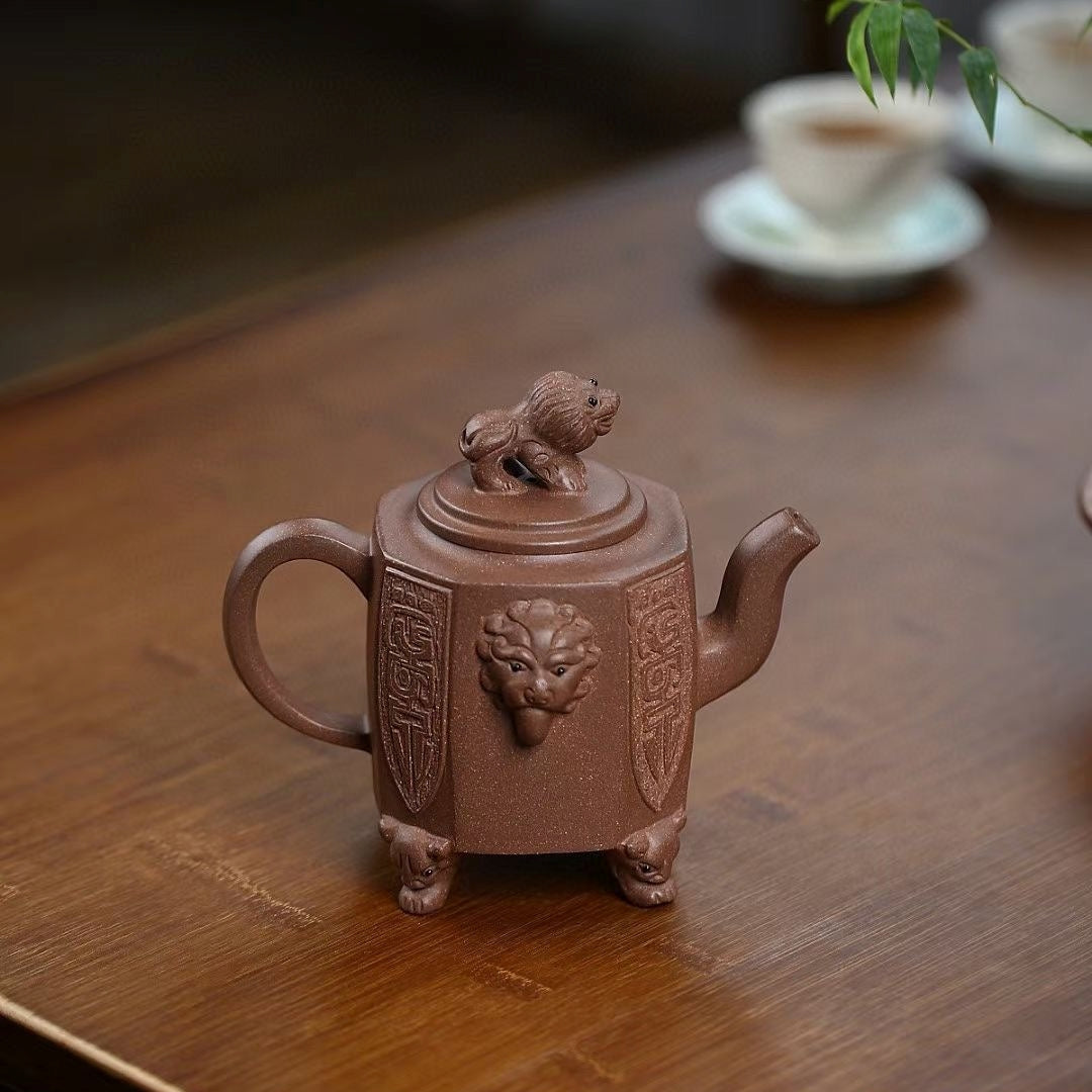 SILINE Master Handmade Yixing Zisha Clay Teapot -320ml,Zini 国工周丽华,威震八方