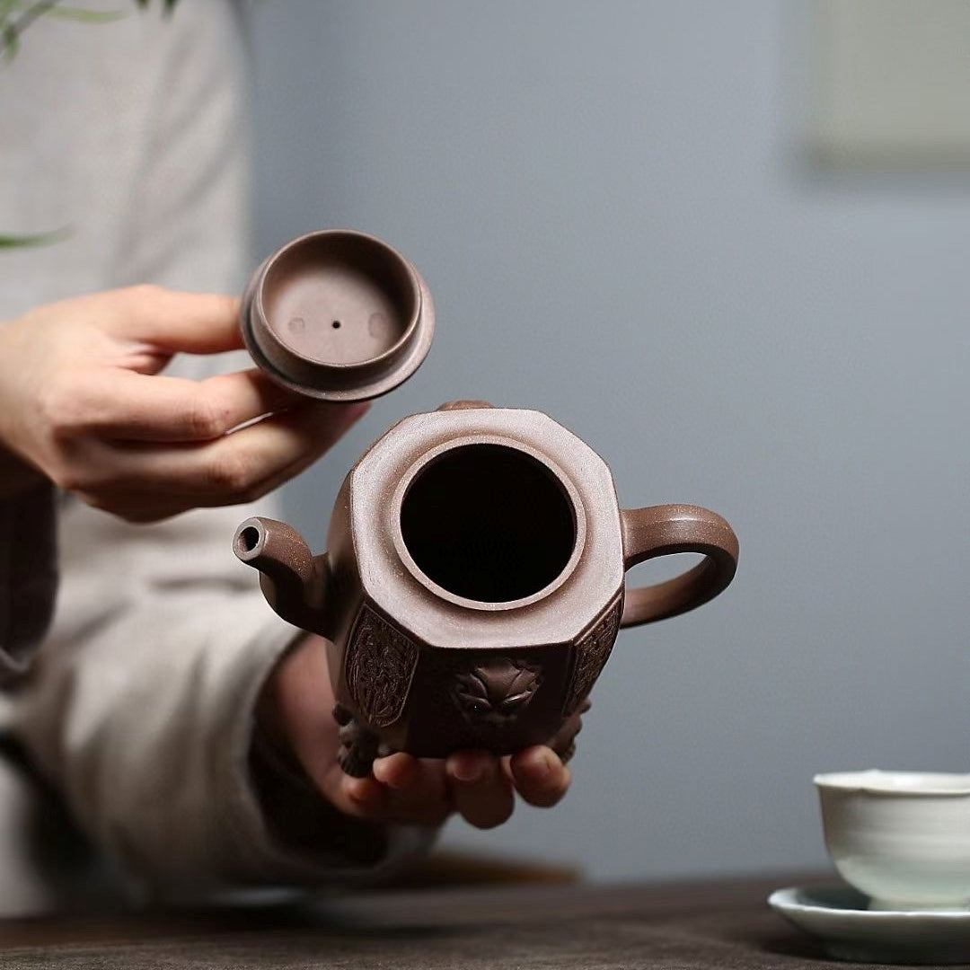 SILINE Master Handmade Yixing Zisha Clay Teapot -320ml,Zini 国工周丽华,威震八方