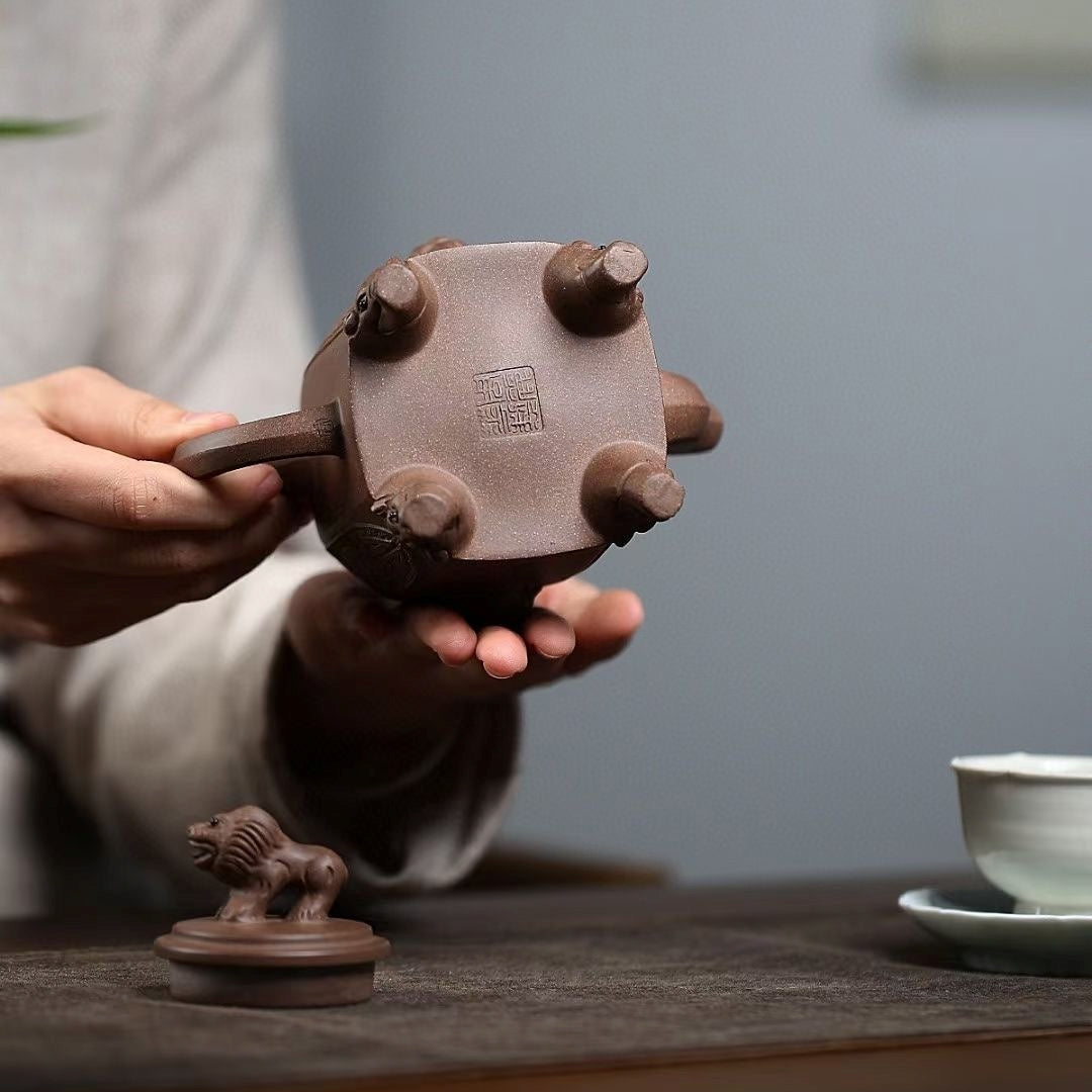 SILINE Master Handmade Yixing Zisha Clay Teapot -320ml,Zini 国工周丽华,威震八方