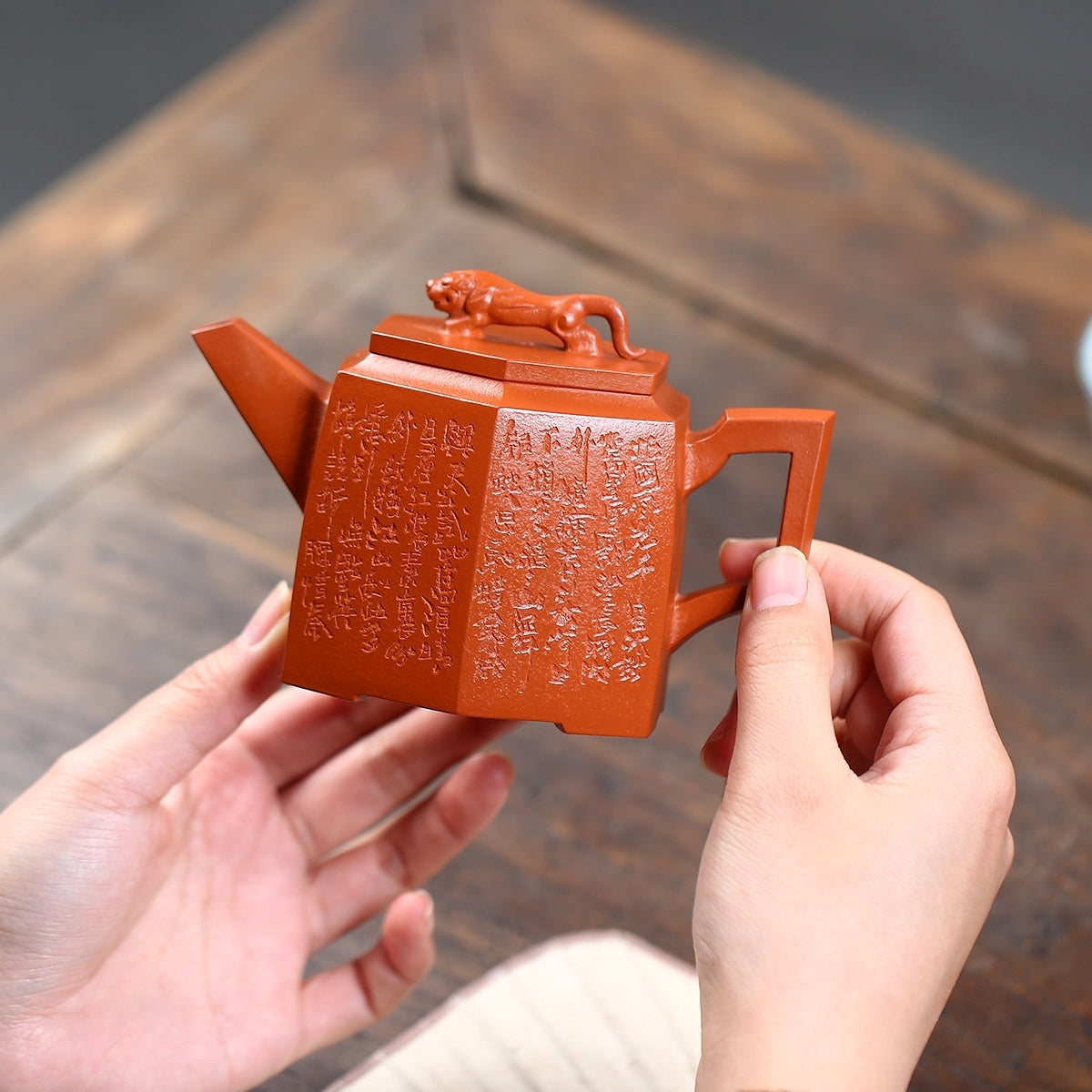SILINE Master Handmade Yixing Zisha Clay Teapot -200ml,Zhuni 国工周丽华,雄风