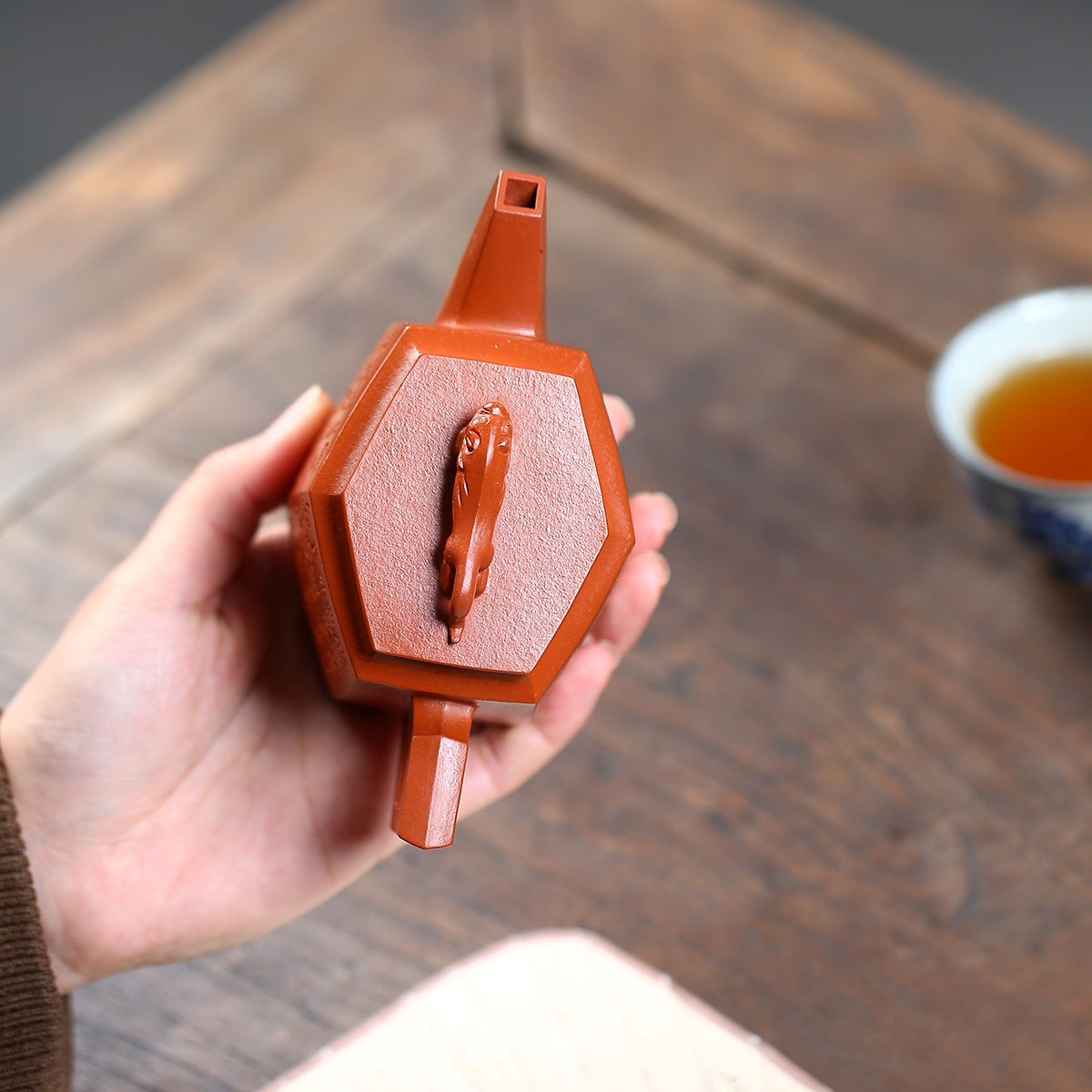 SILINE Master Handmade Yixing Zisha Clay Teapot -200ml,Zhuni 国工周丽华,雄风