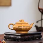 SILINE Professor Master Handmade Yixing Zisha Clay Teapot -400ml,Duanni 正高刘军,金蟾纳福