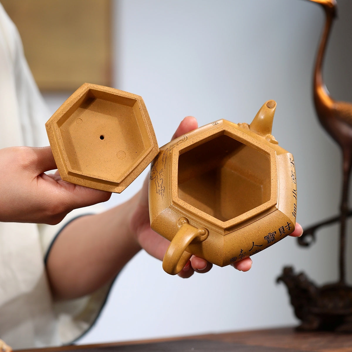 SILINE Professor Master Handmade Yixing Zisha Clay Teapot -400ml,Duanni 正高刘军,金蟾纳福