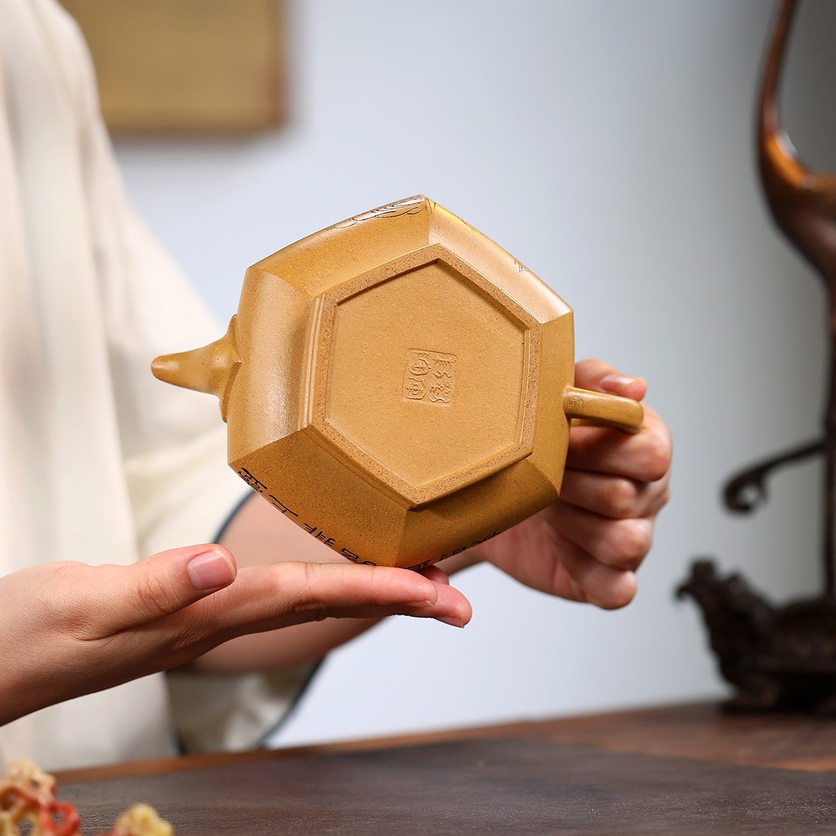 SILINE Professor Master Handmade Yixing Zisha Clay Teapot -400ml,Duanni 正高刘军,金蟾纳福