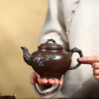 SILINE Professor Master Handmade Yixing Zisha Clay Teapot -400ml,Zini 正高刘军,松报春