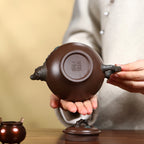 SILINE Professor Master Handmade Yixing Zisha Clay Teapot -400ml,Zini 正高刘军,松报春
