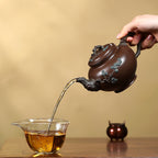 SILINE Professor Master Handmade Yixing Zisha Clay Teapot -400ml,Zini 正高刘军,松报春