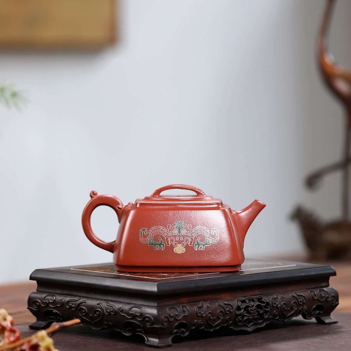 SILINE Professor Master Handmade Yixing Zisha Clay Teapot -370ml,Zini 正高刘军,龍吟