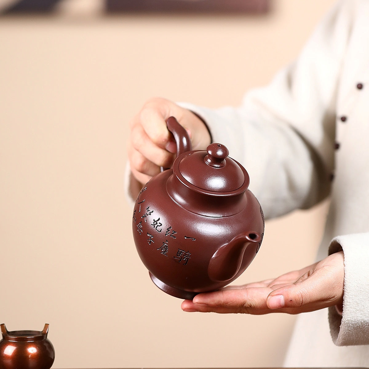 SILINE Master Handmade Yixing Zisha Clay Teapot -500ml,Zini 国工姚黎明,酒壶