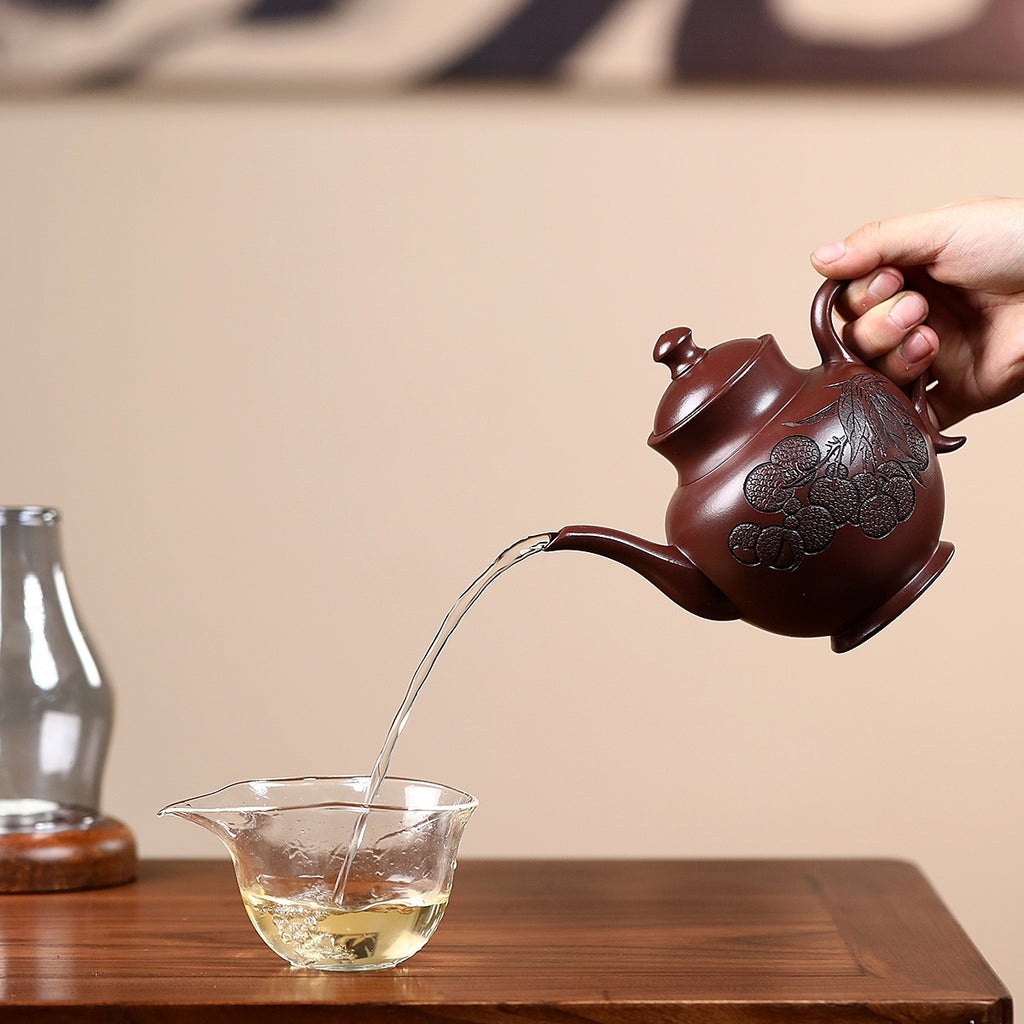 SILINE Master Handmade Yixing Zisha Clay Teapot -500ml,Zini 国工姚黎明,酒壶