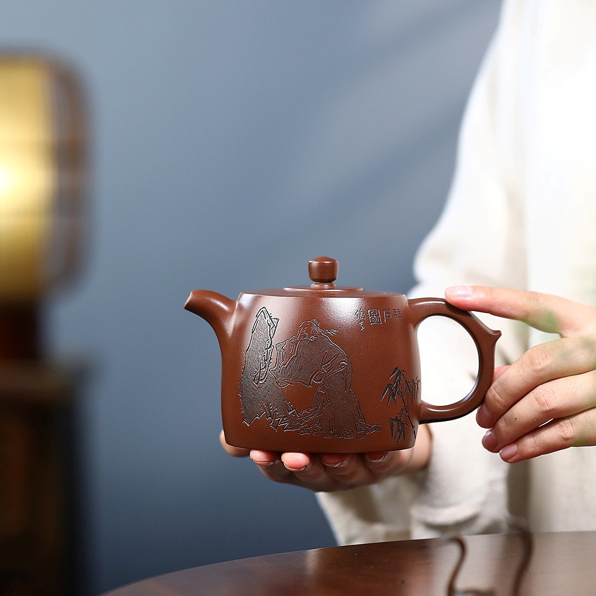 SILINE Master Handmade Yixing Zisha Clay Teapot -400ml,Zini 国工姚黎明,井栏