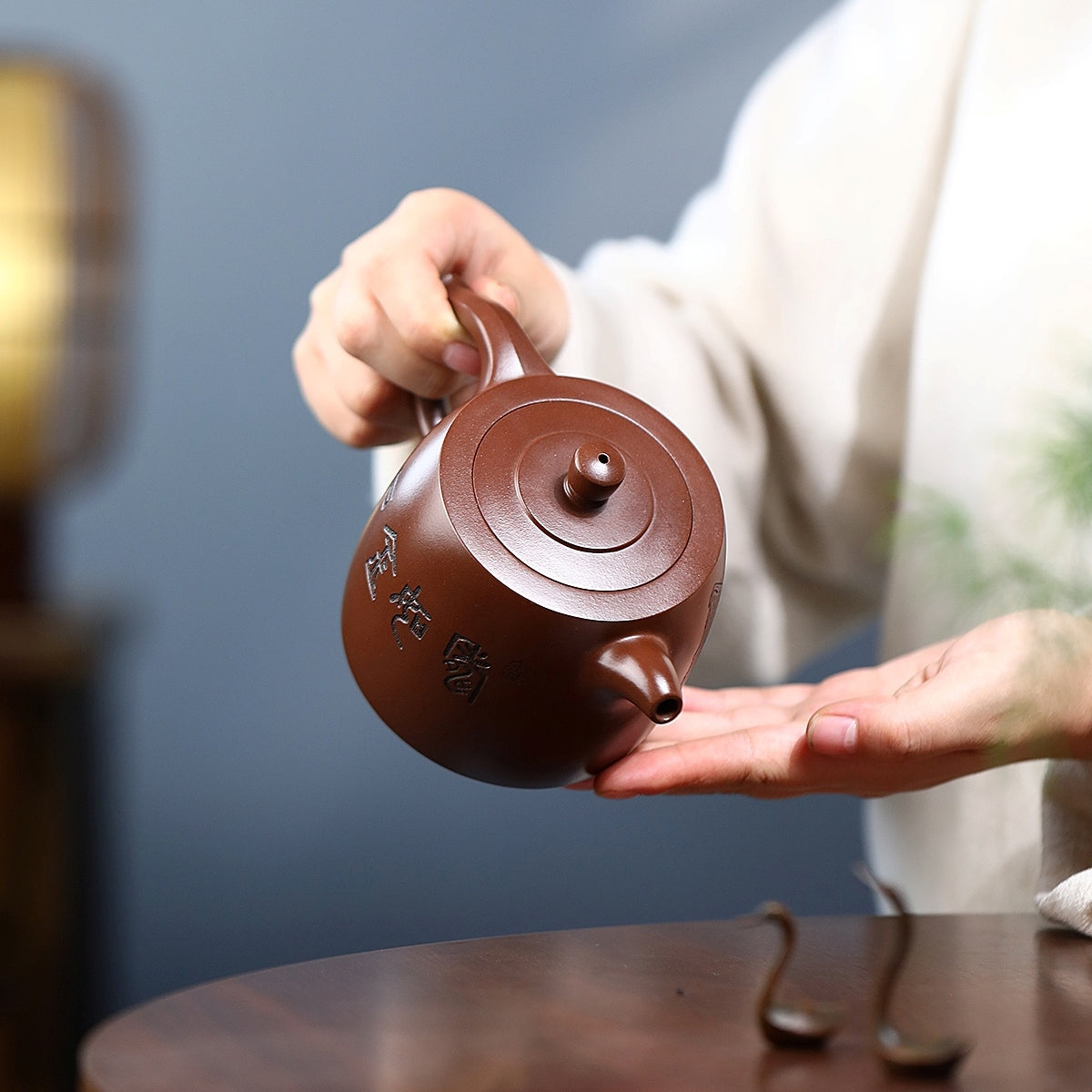 SILINE Master Handmade Yixing Zisha Clay Teapot -400ml,Zini 国工姚黎明,井栏