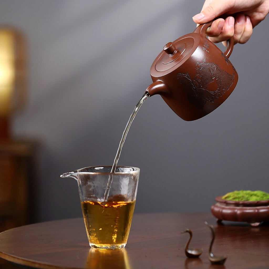 SILINE Master Handmade Yixing Zisha Clay Teapot -400ml,Zini 国工姚黎明,井栏