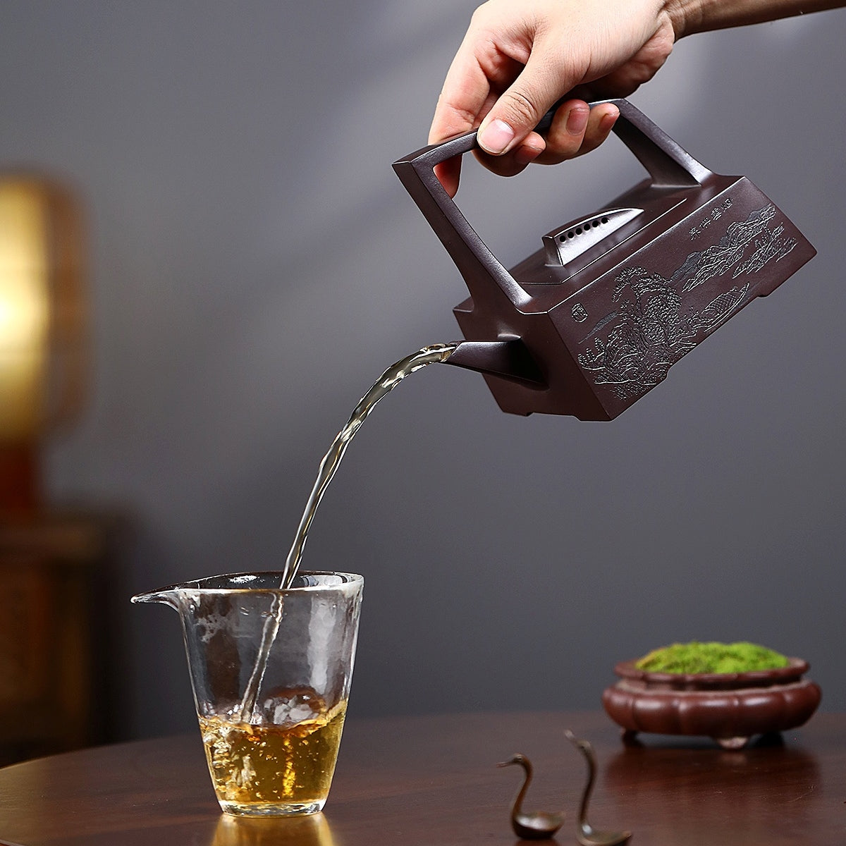 SILINE Master Handmade Yixing Zisha Clay Teapot -400ml,Zini 国工姚黎明,一帆风顺