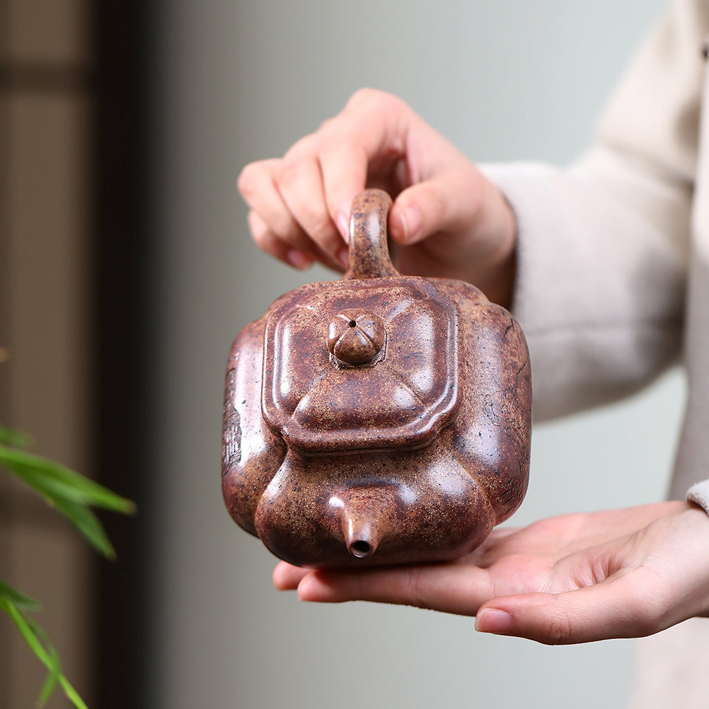 SILINE Senior Master Handmade Yixing Zisha Clay Teapot -480ml,Duanni 高工王卫明,抽角传炉
