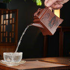 SILINE Professor Master Handmade Yixing Zisha Clay Teapot -320ml,Zini 正高沈建军,豹方