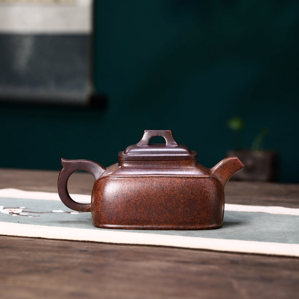 SILINE Senior Master Handmade Yixing Zisha Clay Teapot -300ml,Duanni 高工徐俊,四方坦然