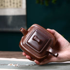 SILINE Senior Master Handmade Yixing Zisha Clay Teapot -300ml,Duanni 高工徐俊,四方坦然