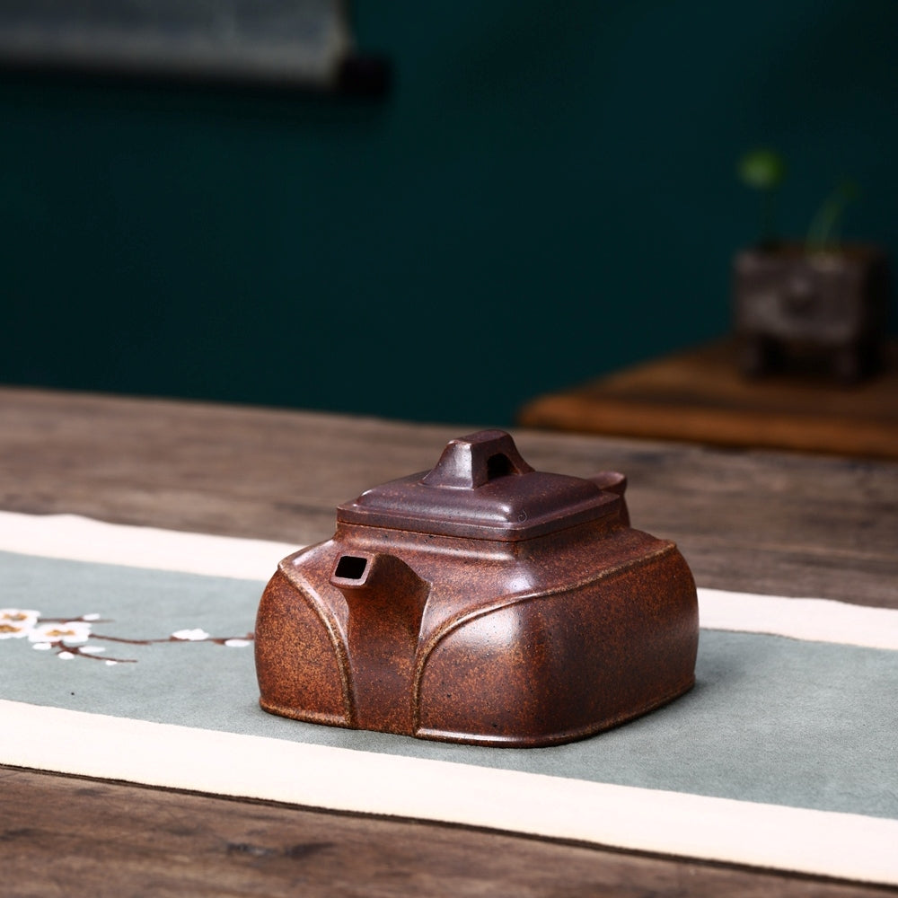 SILINE Senior Master Handmade Yixing Zisha Clay Teapot -300ml,Duanni 高工徐俊,四方坦然