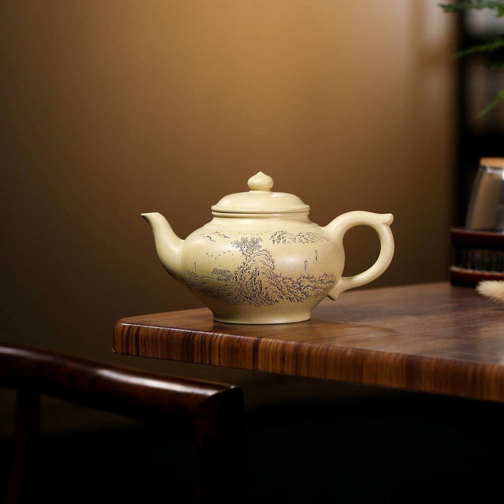 SILINE Master Handmade Yixing Zisha Clay Teapot -280ml,Luni 国工吴伟明,笑樱