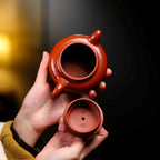 SILINE Master Handmade Yixing Zisha Clay Teapot -230ml,Zhuni 国工吴伟明,大亨仿古