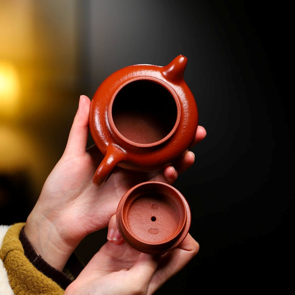 SILINE Master Handmade Yixing Zisha Clay Teapot -230ml,Zhuni 国工吴伟明,大亨仿古