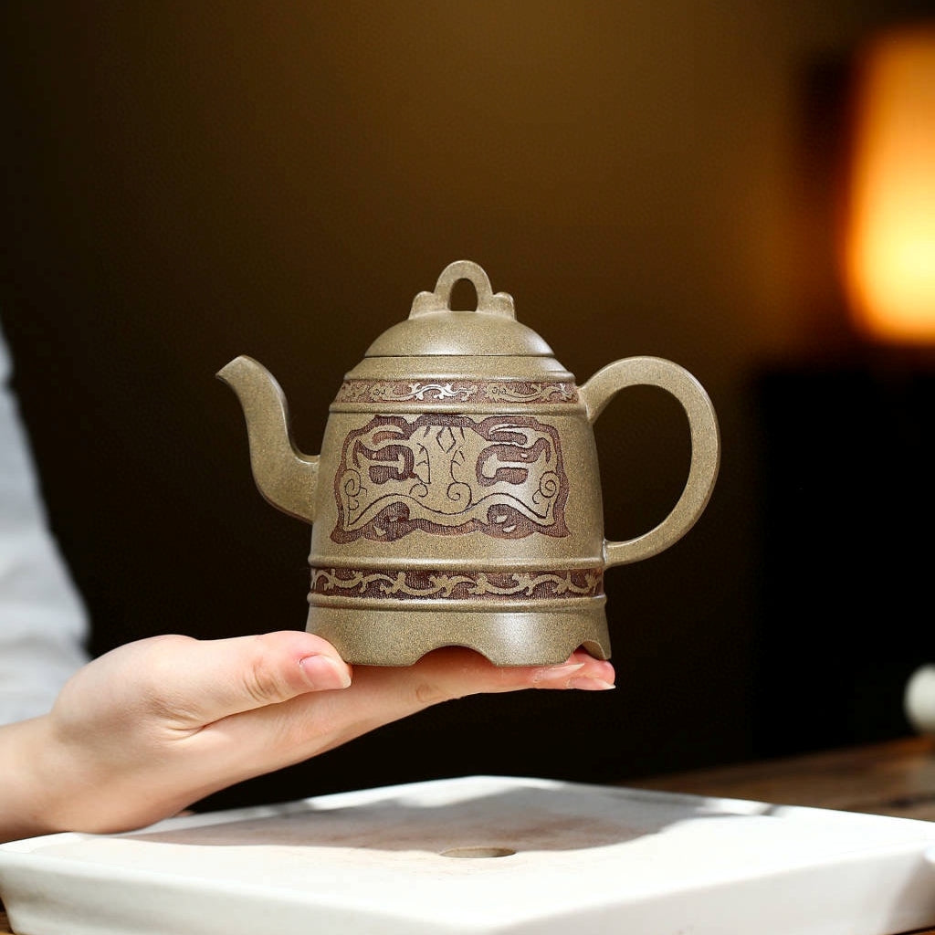 SILINE Master Handmade Yixing Zisha Clay Teapot -310ml,Duanni 国工吴伟明,如意金钟