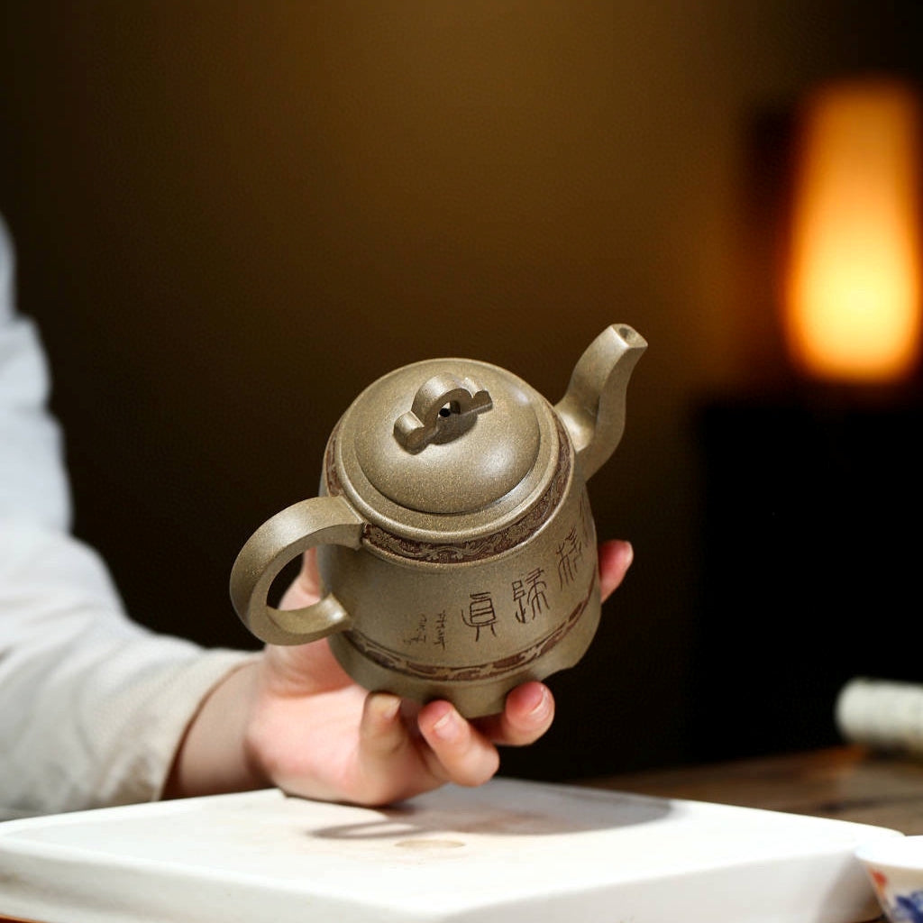 SILINE Master Handmade Yixing Zisha Clay Teapot -310ml,Duanni 国工吴伟明,如意金钟