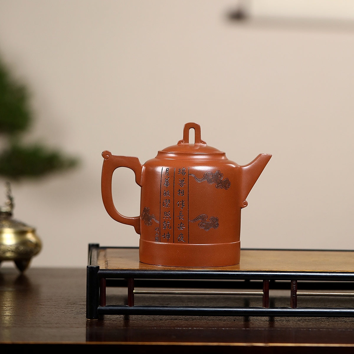 SILINE Professor Master Handmade Yixing Zisha Clay Teapot -530ml,Zini 正高尹祥明,大汉雄风