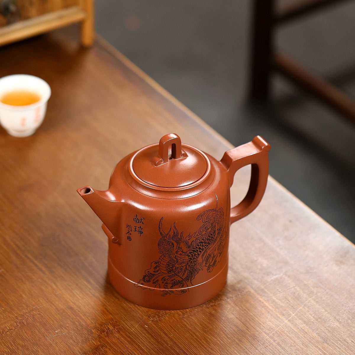 SILINE Professor Master Handmade Yixing Zisha Clay Teapot -530ml,Zini 正高尹祥明,大汉雄风