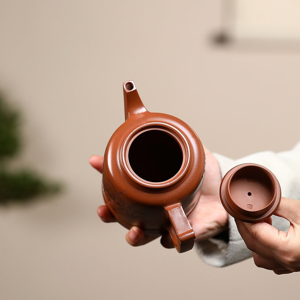 SILINE Professor Master Handmade Yixing Zisha Clay Teapot -530ml,Zini 正高尹祥明,大汉雄风