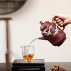 SILINE Professor Master Handmade Yixing Zisha Clay Teapot -950ml,Zini 正高尹祥明,云柱·紫气东来