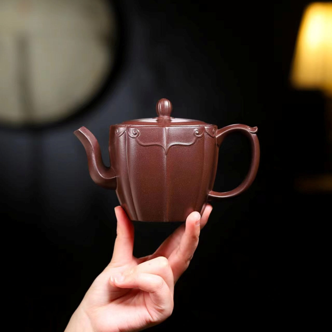 SILINE Senior Master Handmade Yixing Zisha Clay Teapot -400ml,Zini 高工储国峰,祥和如意