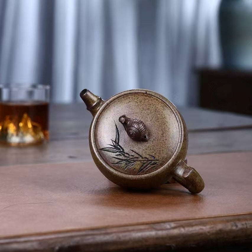 SILINE Senior Master Handmade Yixing Zisha Clay Teapot -280ml,Duanni 高工范永芳,慢步人生
