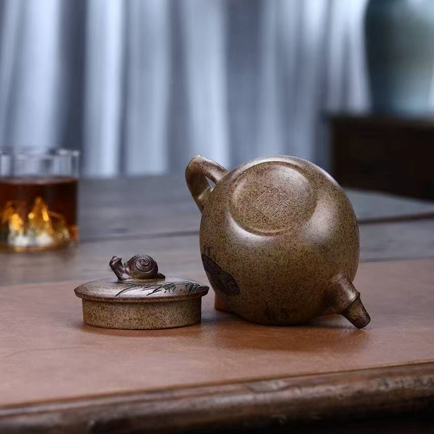 SILINE Senior Master Handmade Yixing Zisha Clay Teapot -280ml,Duanni 高工范永芳,慢步人生