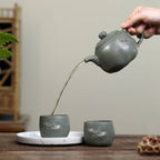 SILINE Senior Master Handmade Yixing Zisha Clay Teapot -350ml,Duanni 高工范永芳,龙供春·套壶