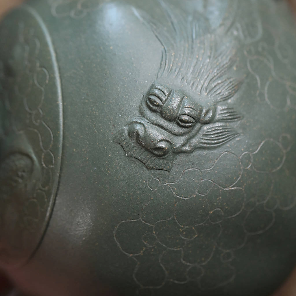 SILINE Senior Master Handmade Yixing Zisha Clay Teapot -350ml,Duanni 高工范永芳,龙供春·套壶