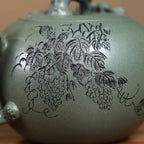 SILINE Senior Master Handmade Yixing Zisha Clay Teapot -360ml,Duanni 高工范永芳,松鼠葡萄