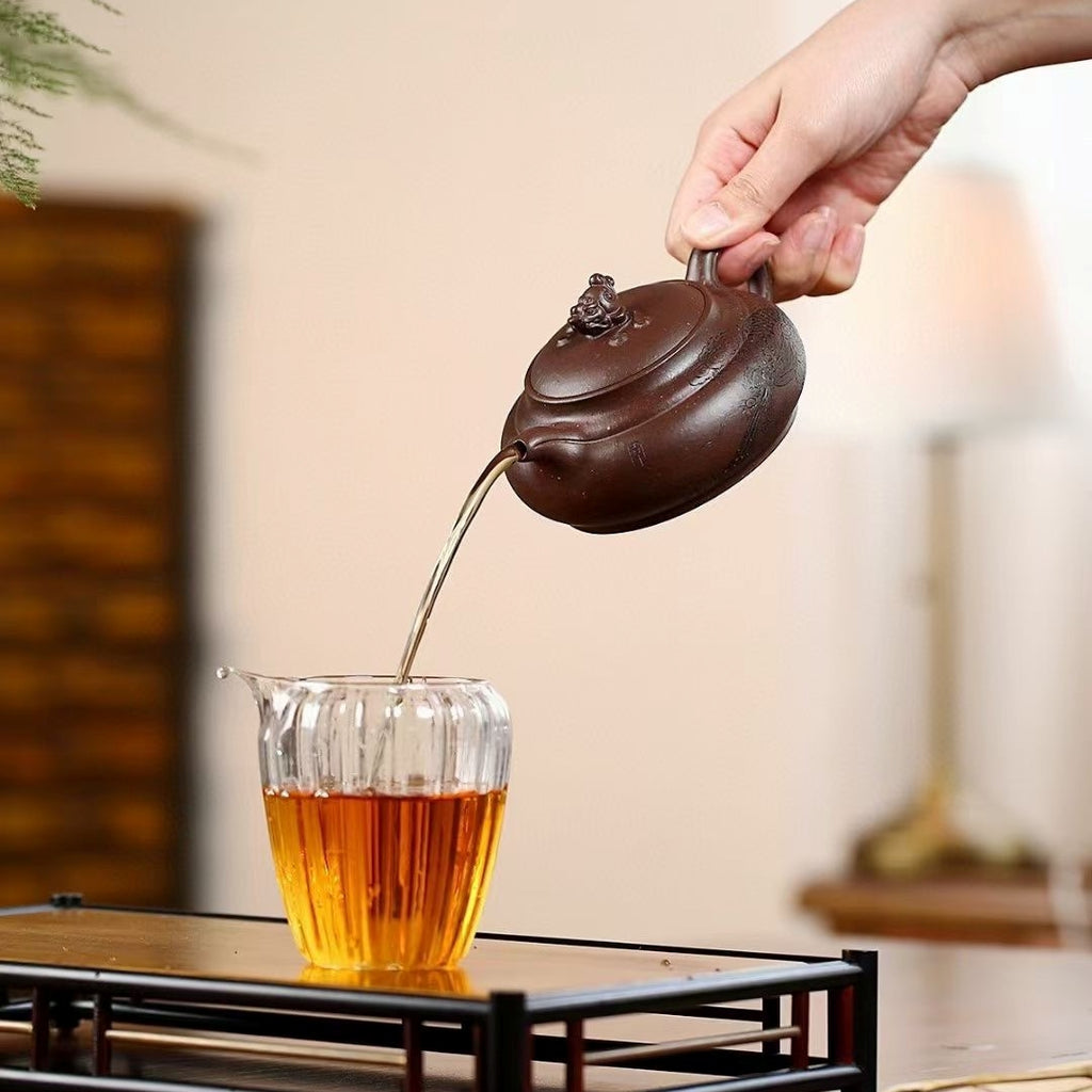SILINE Senior Master Handmade Yixing Zisha Clay Teapot -230ml,Duanni 高工张暗军,螭吻