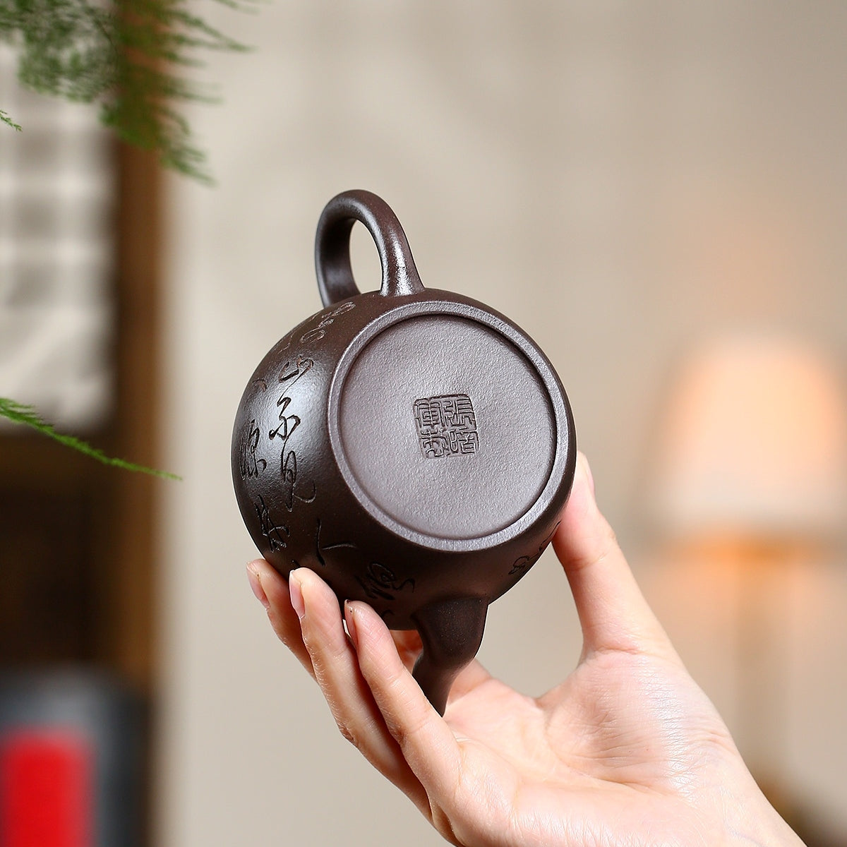 SILINE Senior Master Handmade Yixing Zisha Clay Teapot -300ml,Duanni 高工张暗军,狮灯