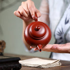 SILINE Master Handmade Yixing Zisha Clay Teapot -310ml,Zhuni 国工霍菊华,水平