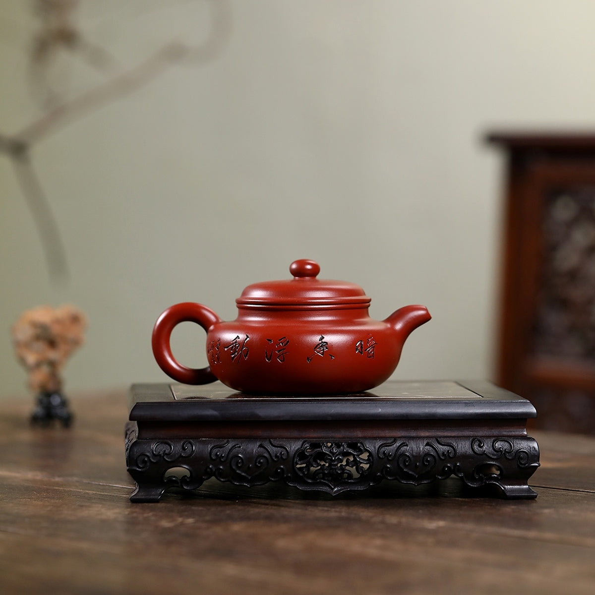 SILINE Master Handmade Yixing Zisha Clay Teapot -220ml,Zhuni 国工霍菊华,仿古