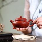 SILINE Master Handmade Yixing Zisha Clay Teapot -220ml,Zhuni 国工霍菊华,仿古